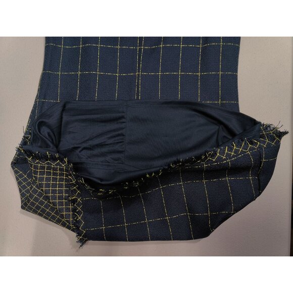 Julia Jordan Womens Tweed Plaid Sleeveless Shift Dress Size 6 - Picture 5 of 6